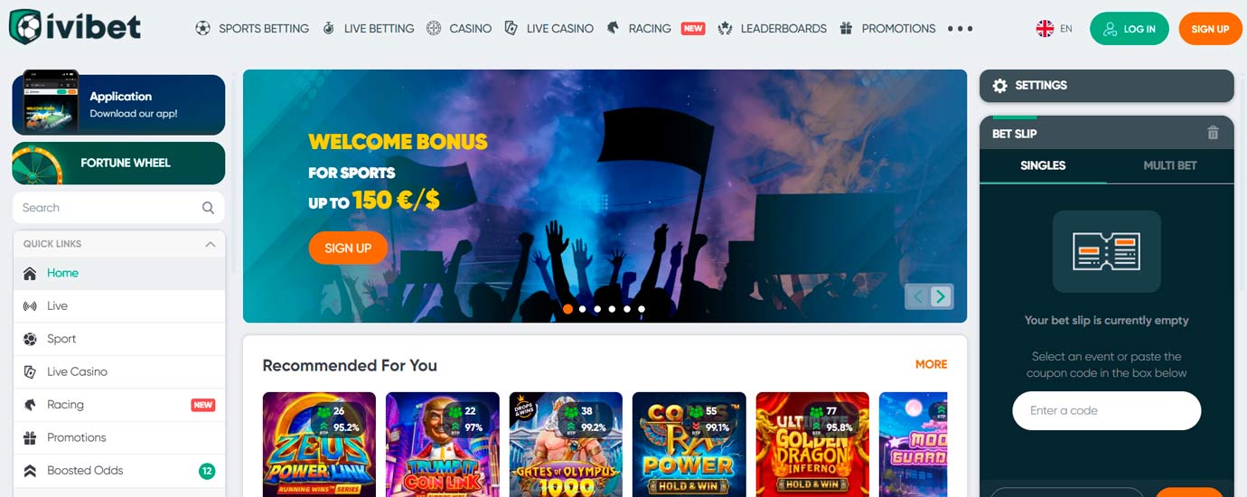 Ivibet site screen