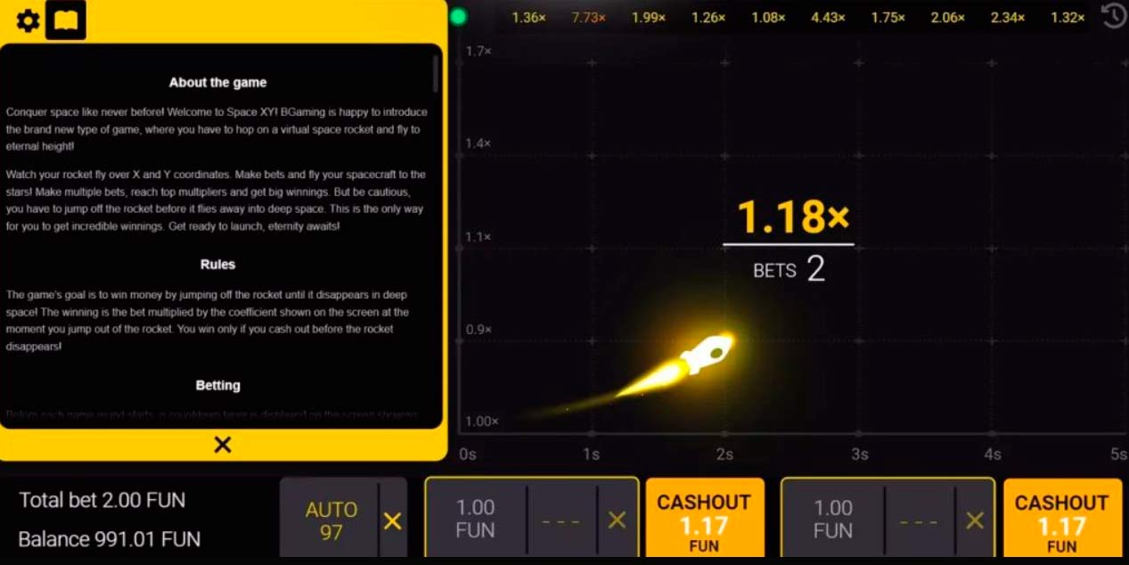 SpaceXY in game